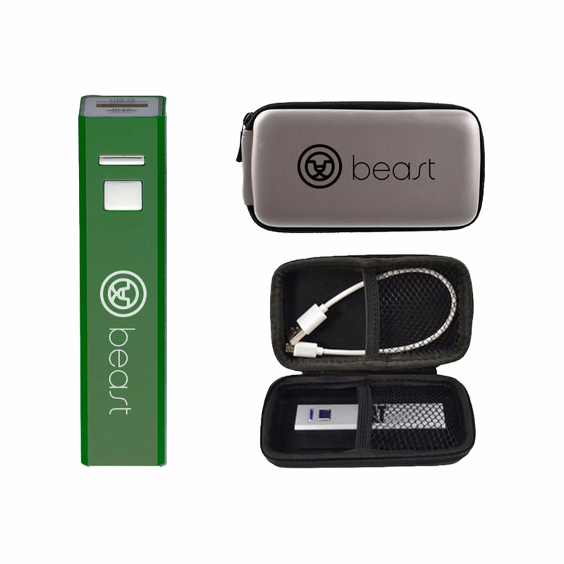 2600 mAh Power Bank with Ultra Zipper Pouch