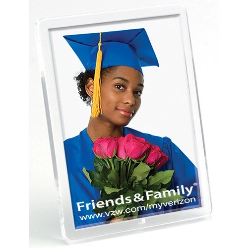 1 3/4" x 2 3/4" Translucent Magnetic Snap-In Frame 1
