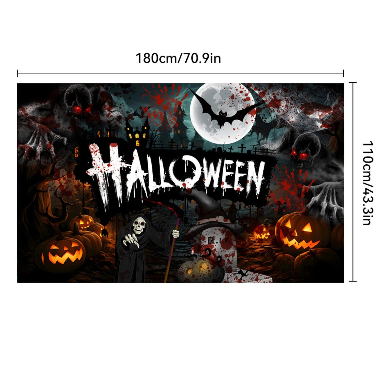 43" x71" Festive Decoration Banner 1