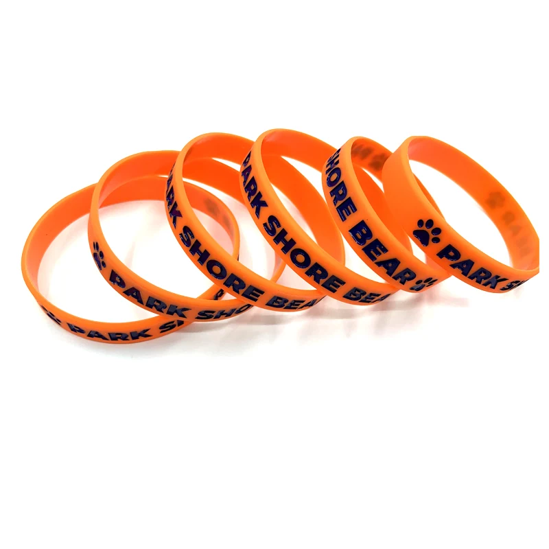 Debossed Bracelet with Color Filled 1