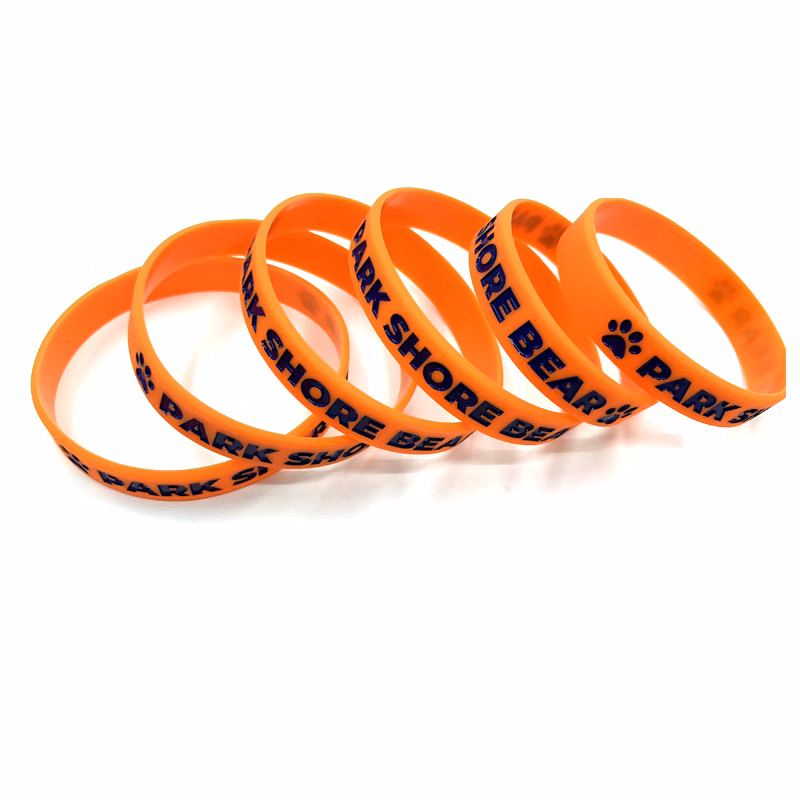 Debossed Bracelet with Color Filled