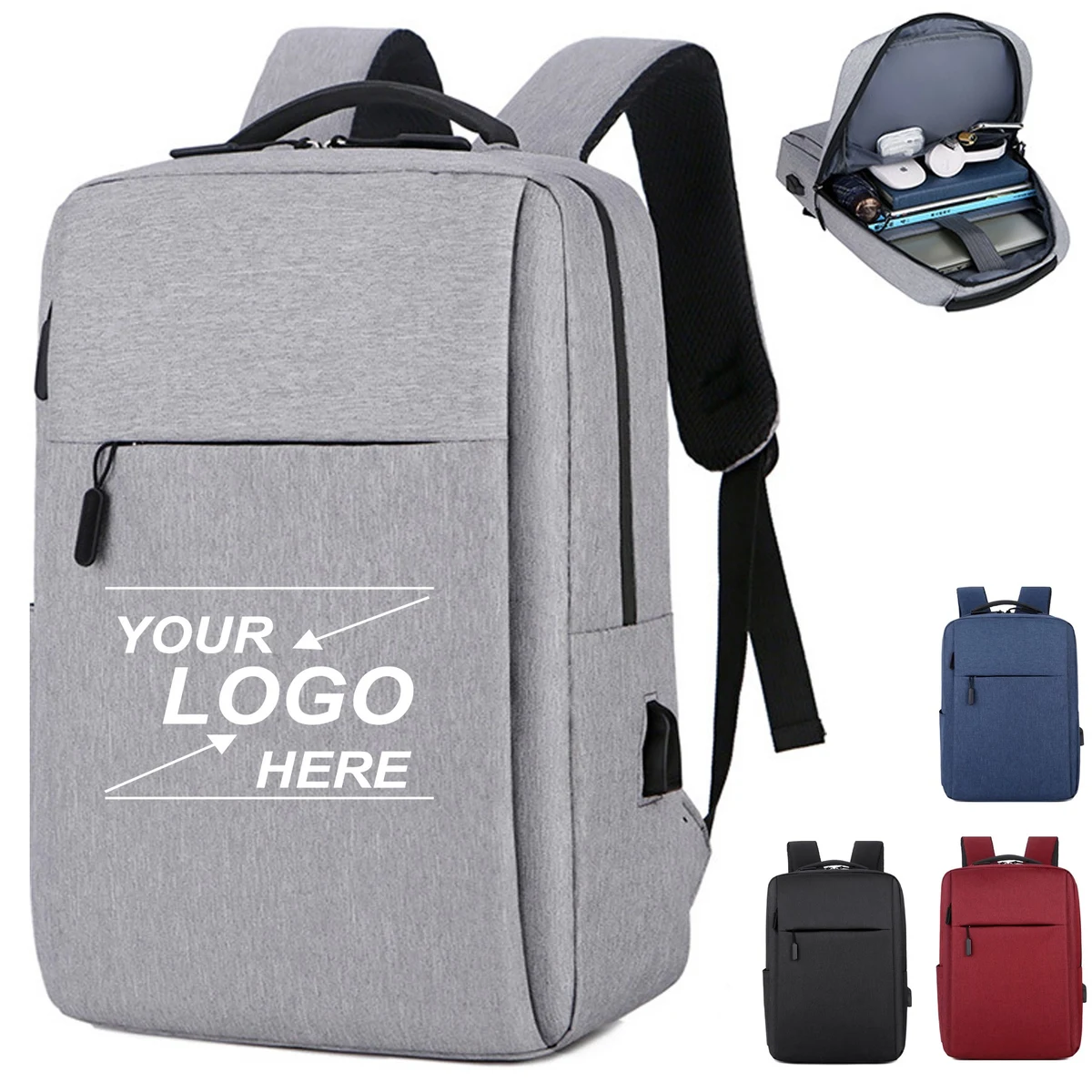 15.6 Inch Men's Waterproof Laptop Backpack for Travel 1