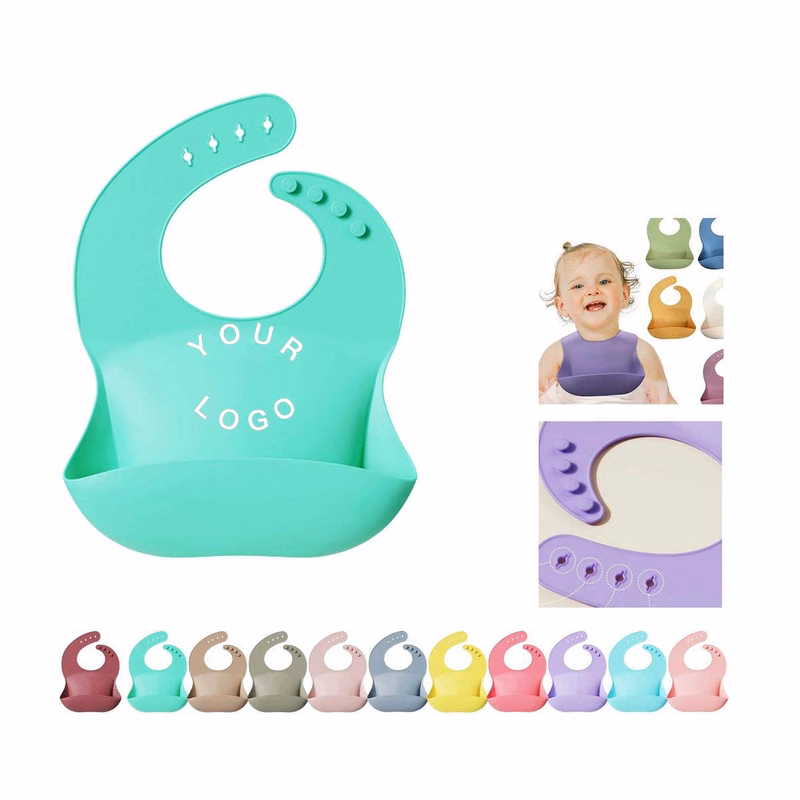 Adjustable Silicone Baby Bib for Feeding Time