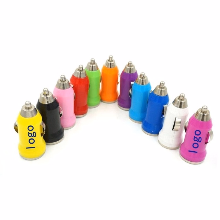 One Output Mini Car Charger For Phone Multi Color Available