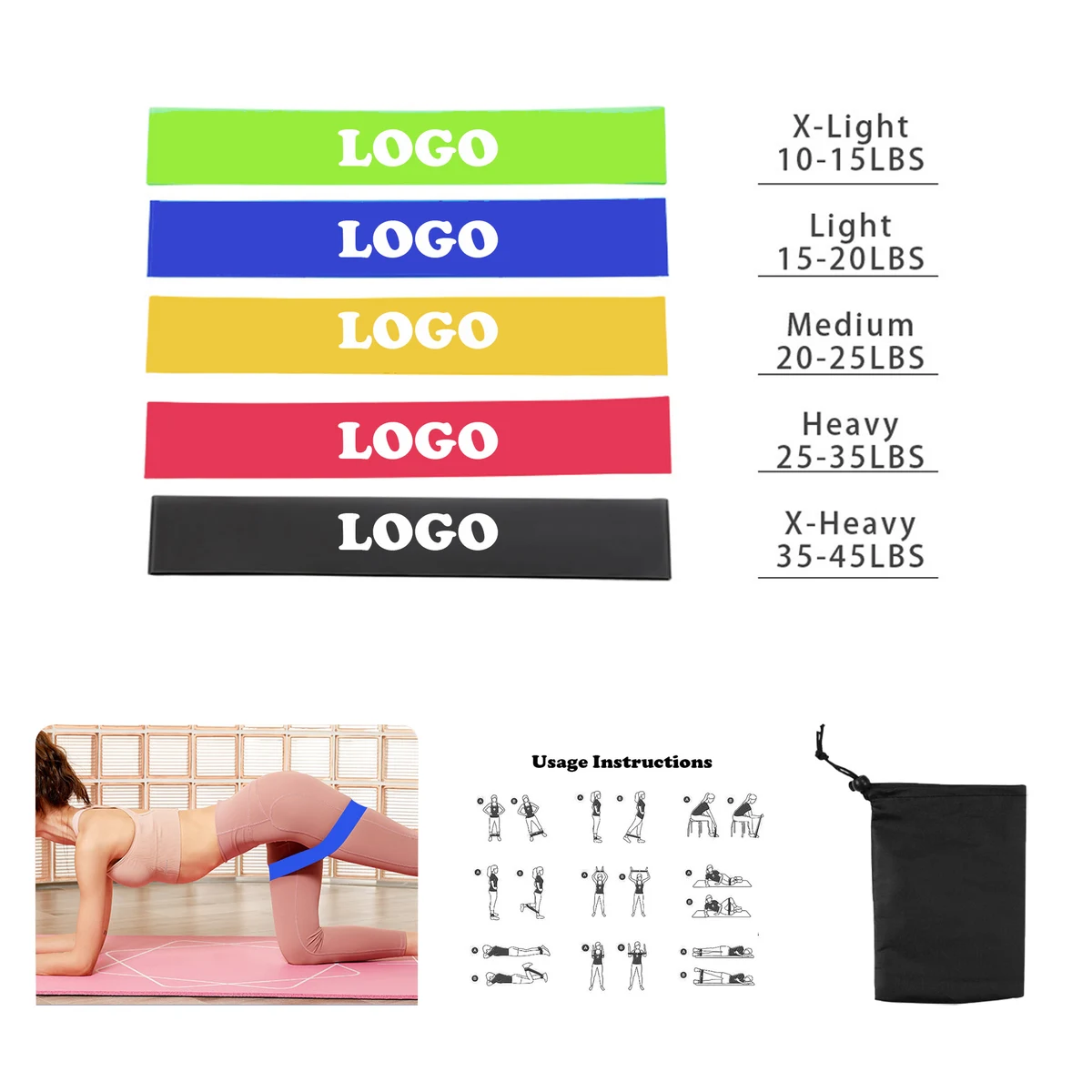 MOQ 100 pcs Resistance Bands 1