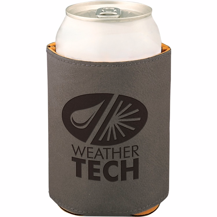 Gray Leatherette Beverage Holder