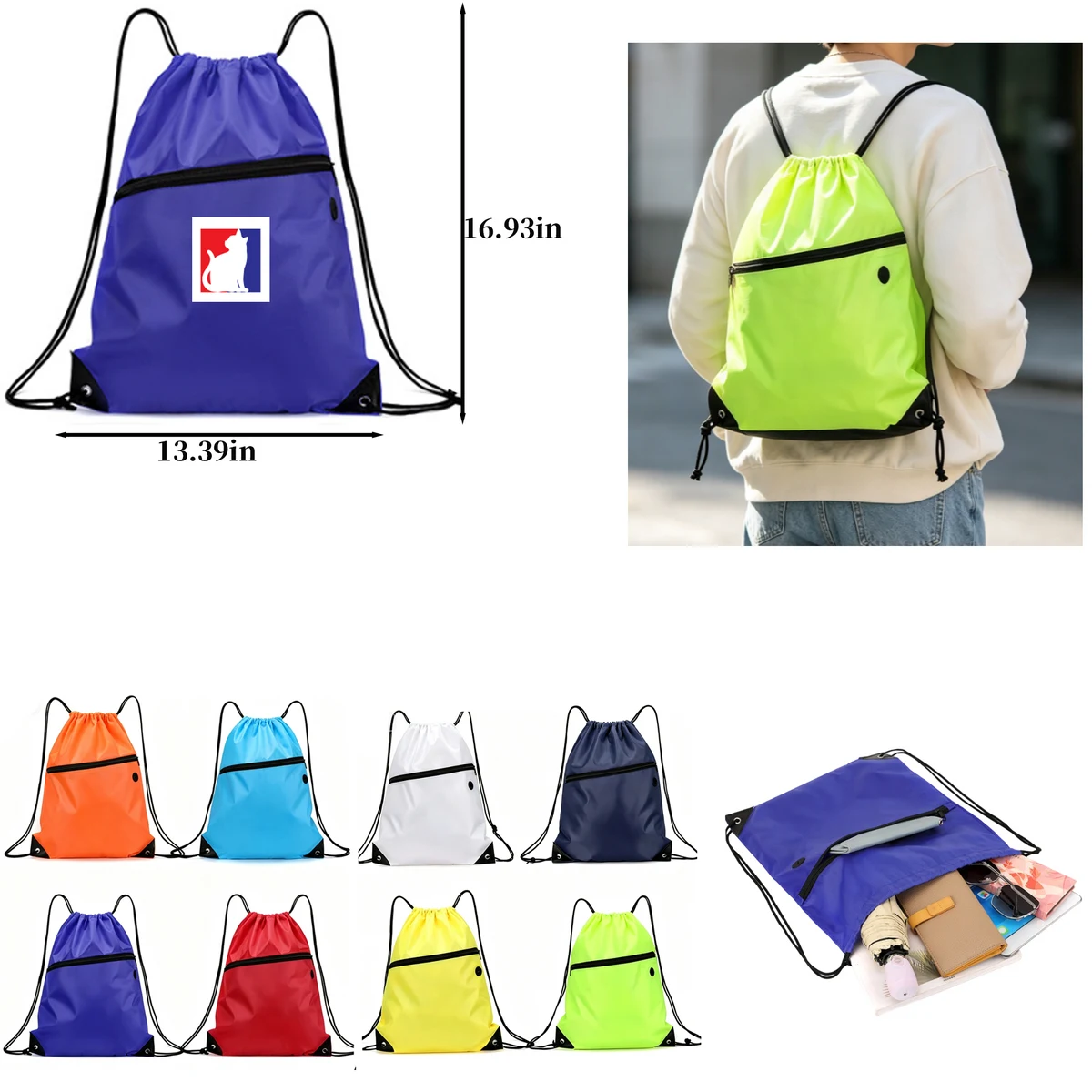 Lightweight Outdoor Cinch Backpack 1
