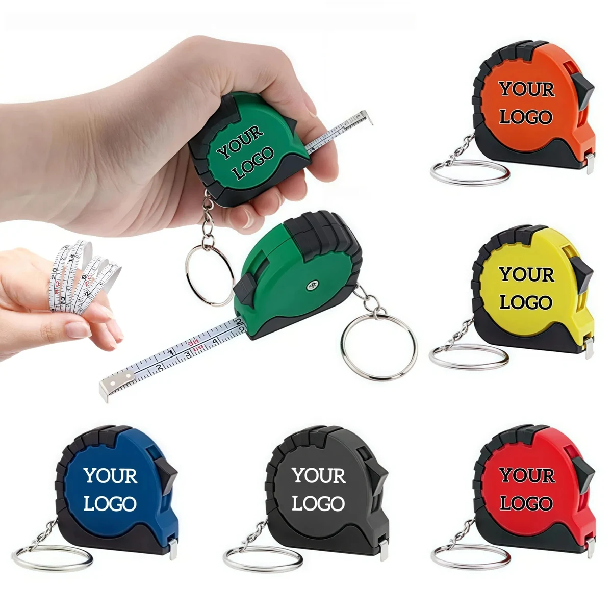 Small Tape Measure Keychain Set 1
