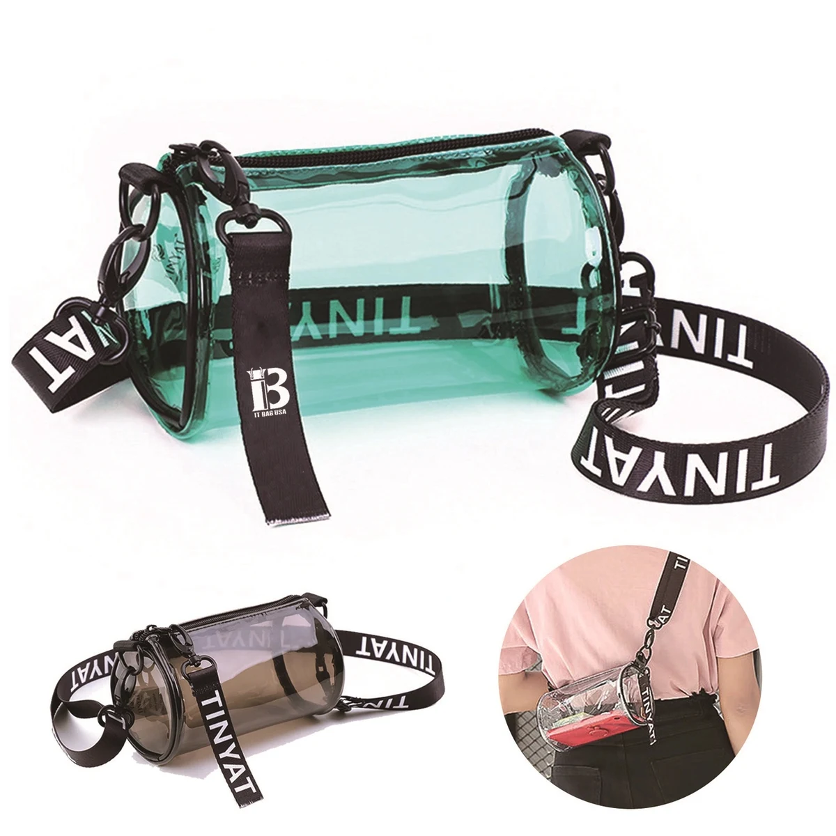 Pvc Cylinder Phone Bag 1