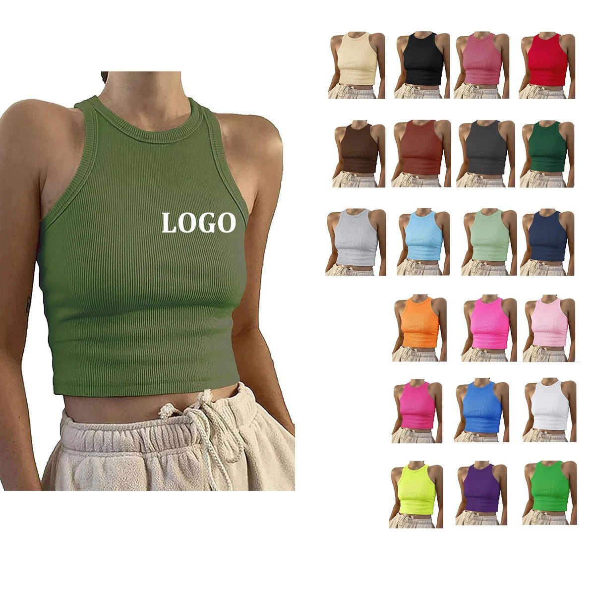 Women Sleeveless Racerback Vest 1