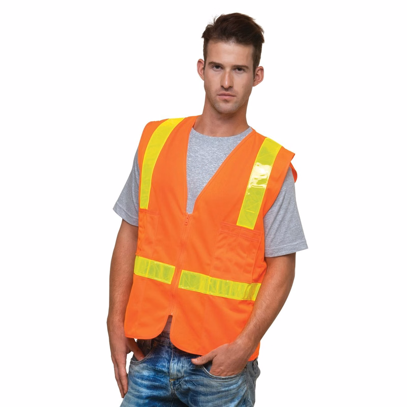 Unisex USA-Made ANSI Solid Surveyor's Vest Class 2 - 3786