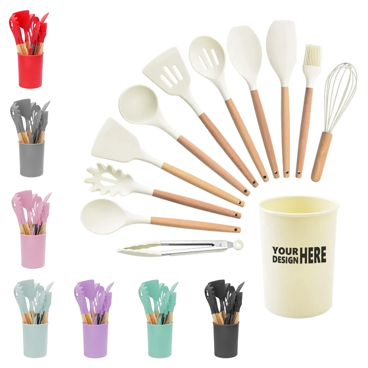 12-Piece Silicone Kitchen Utensil Set 1