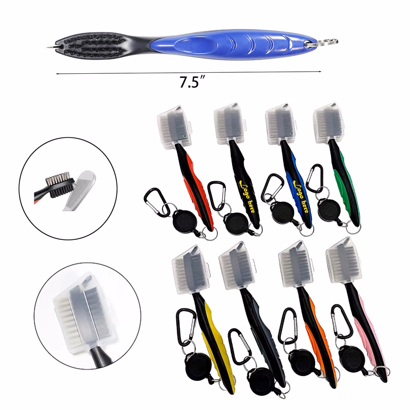 MOQ 50PCS Golf Club Brush Groove Cleaner