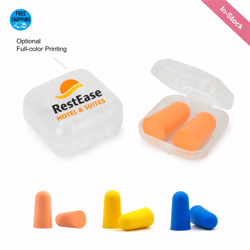 ANSI Certificated Ear Plugs in Clear Case (NNR: 32dB)