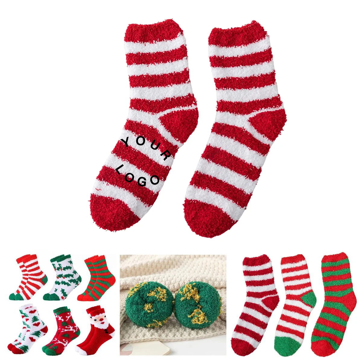 Non Slip Coral Fleece Socks for Home Use 1