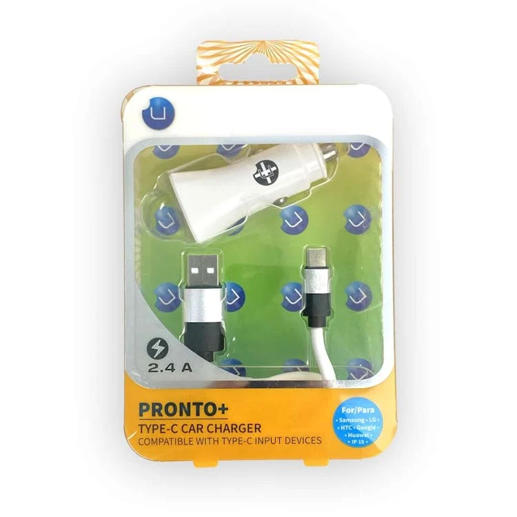 Type-C Car Chargers - White 1