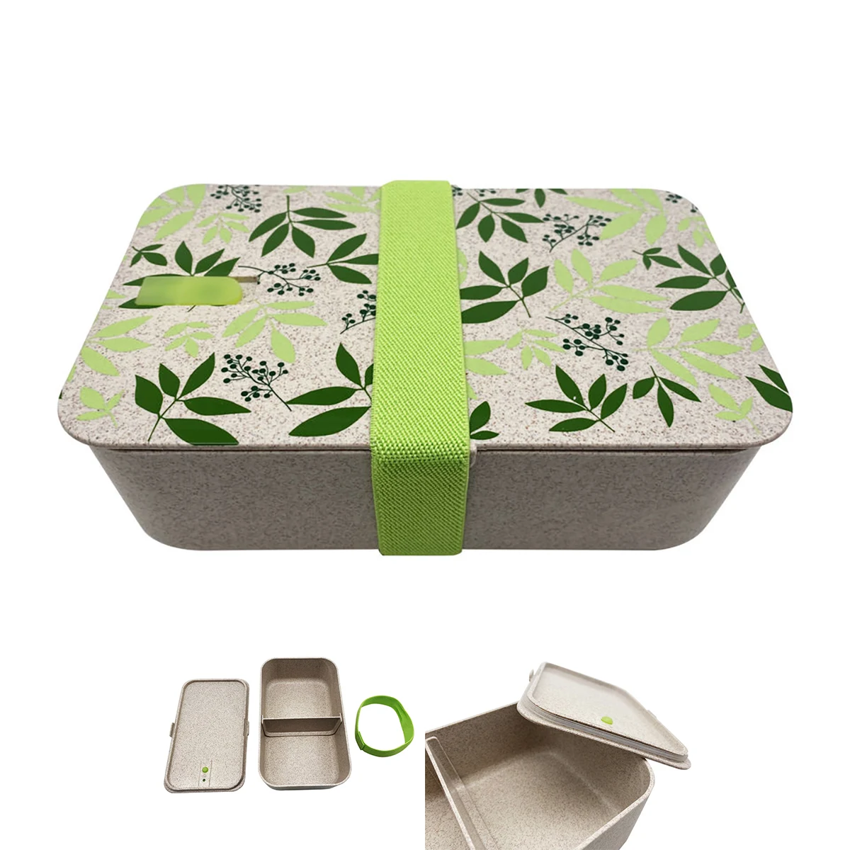 Full Print Wheat Straw Bento Box 1