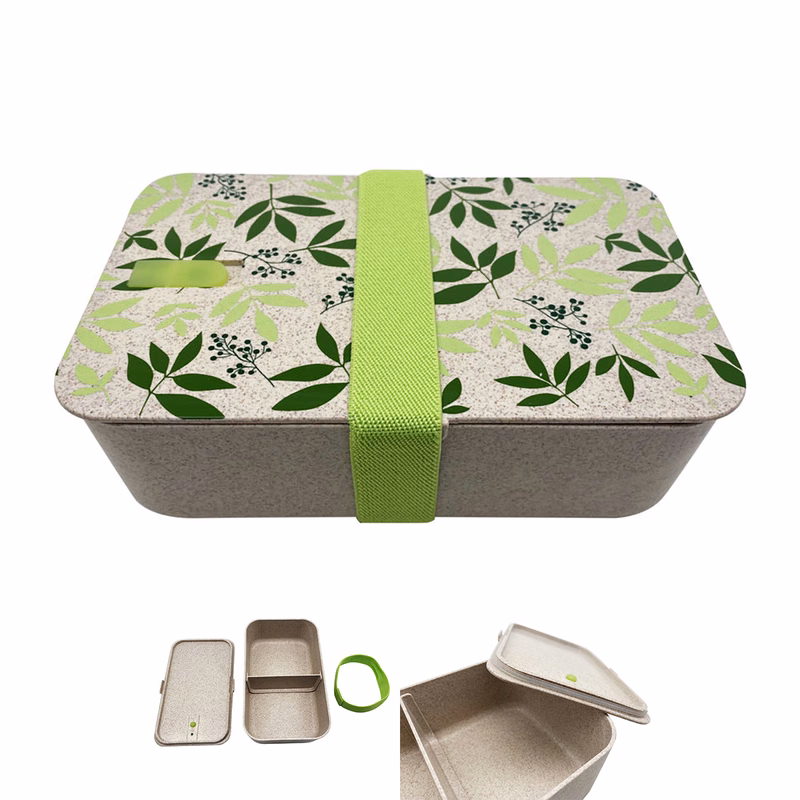 Full Print Wheat Straw Bento Box