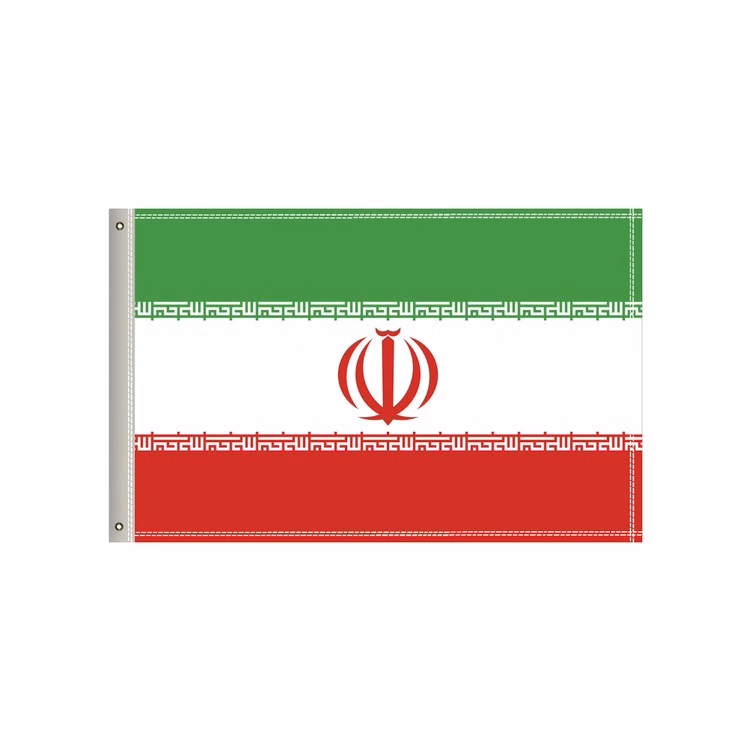 National Flag, Iran, Single-Sided - 36"W x 24"H
