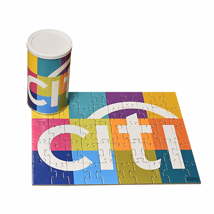 50 Pieces - 8" x 10" - Medium Puzzle in Can