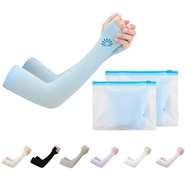 Unisex Sport Arm UV Protect Anti-slip Ice Silk Sleeves 1