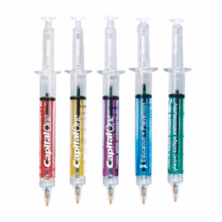 Liquid Filled Syringe Ball Point Pen (3 Days)