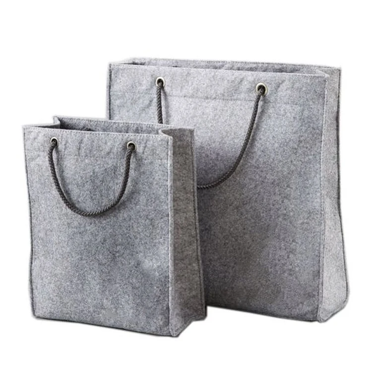 Rope Style Felt Handbag/ Tote Wine Bag 1