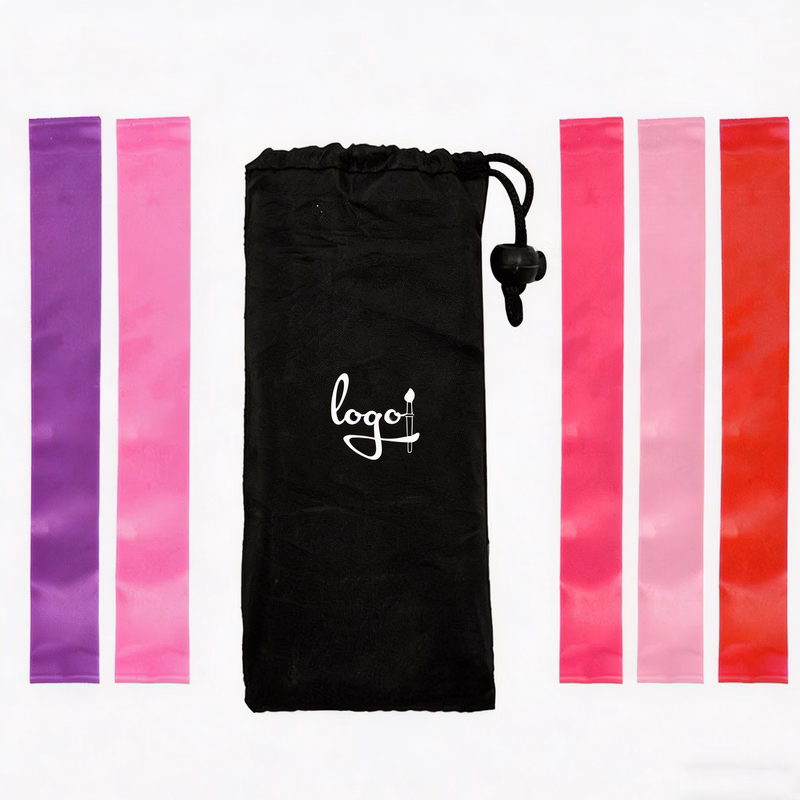5-Piece Yoga Strap Set with Pouch