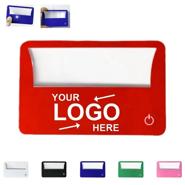 Custom 3.4" LED Magnifier Card With 3X Zoom & 20 Lumen Light — Reading Giveaway Item 1