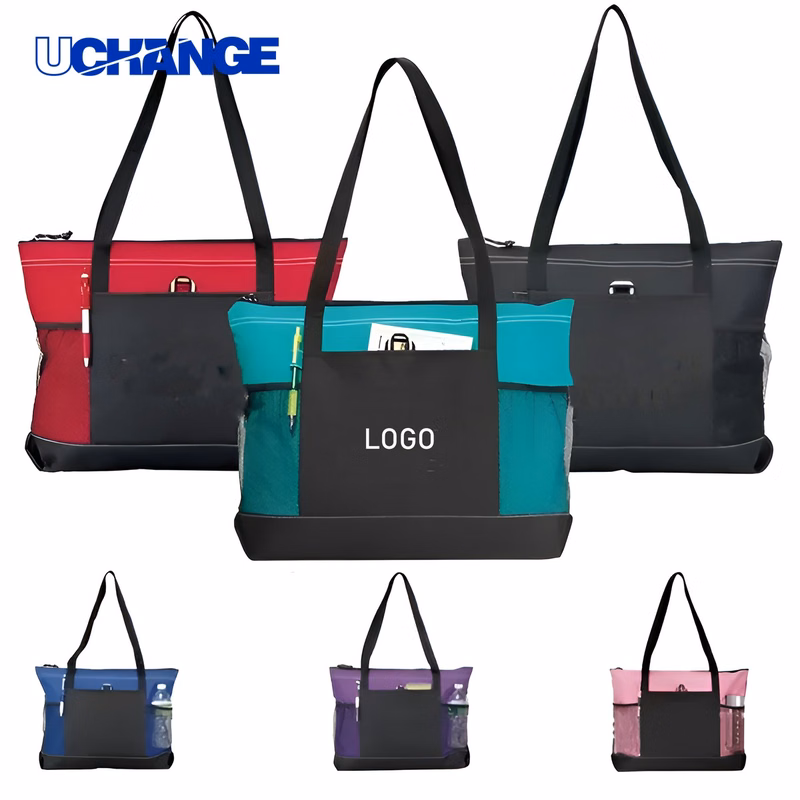 Large Capacity 600D Oxford Tote Bag Organizer with Mesh Pocket