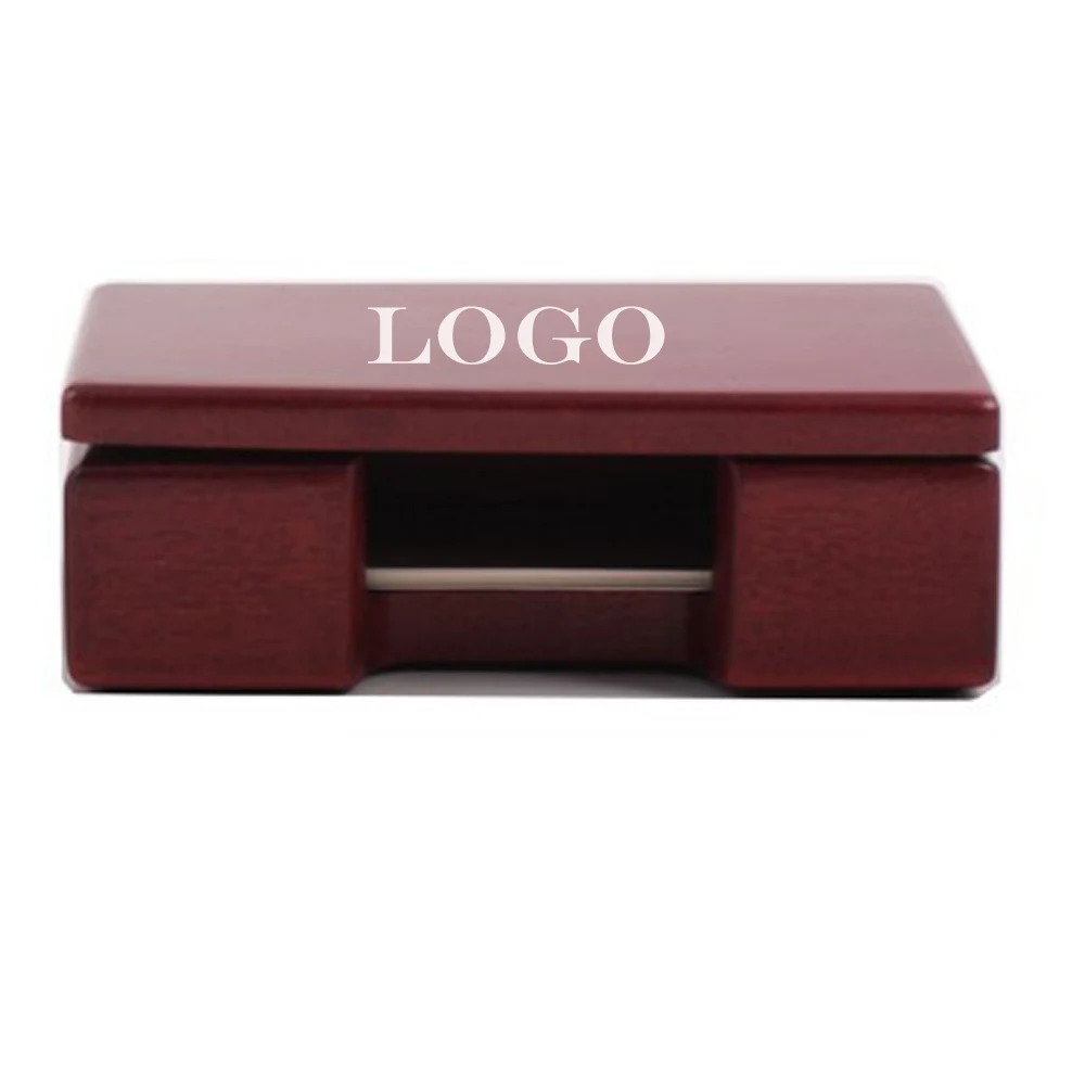 Rosewood Mahogany Business Card Holder 1
