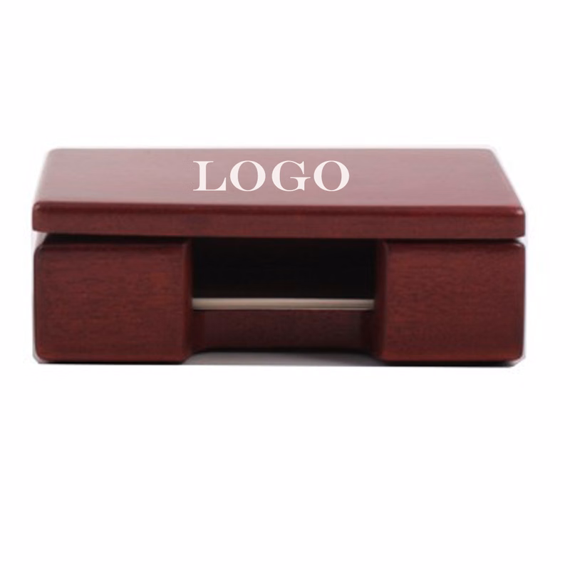 Rosewood Mahogany Business Card Holder