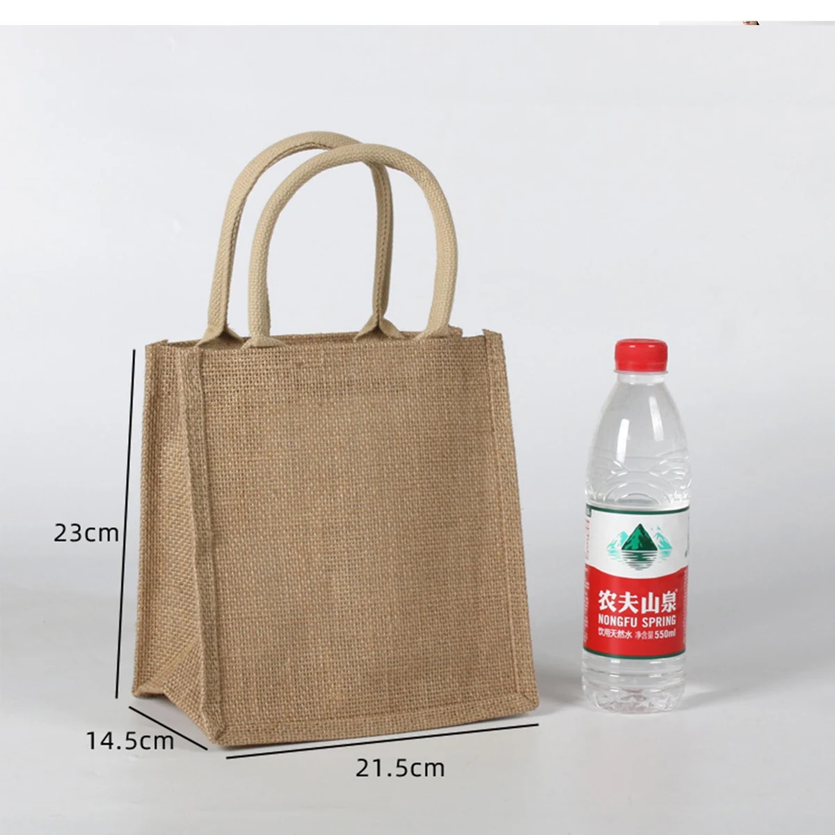 A6 Natural Jute/Burlap Tote Beach Bags 1