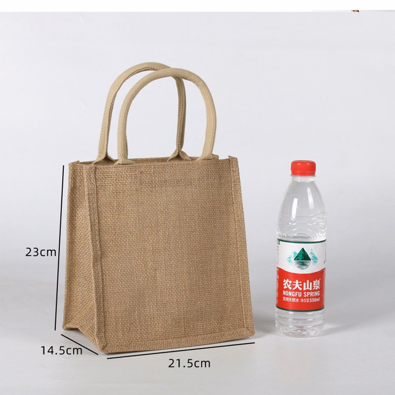 A6 Natural Jute/Burlap Tote Beach Bags