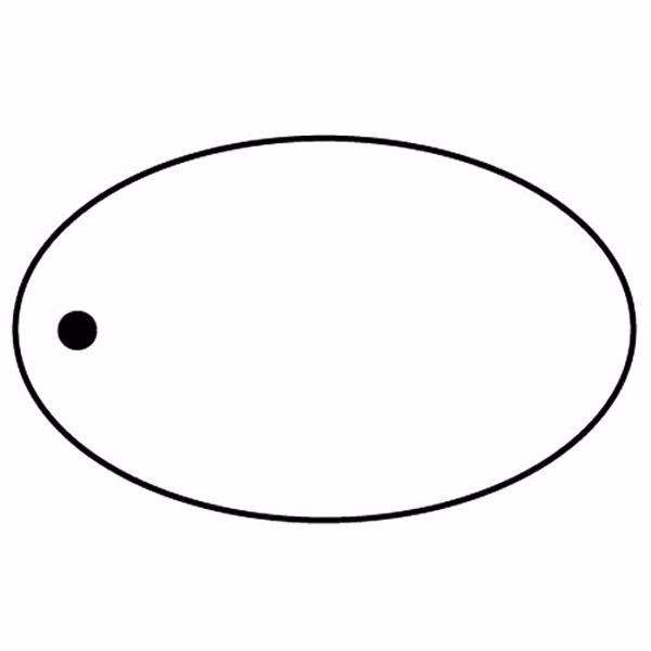 Oval 14 Key Tag - Spot Color