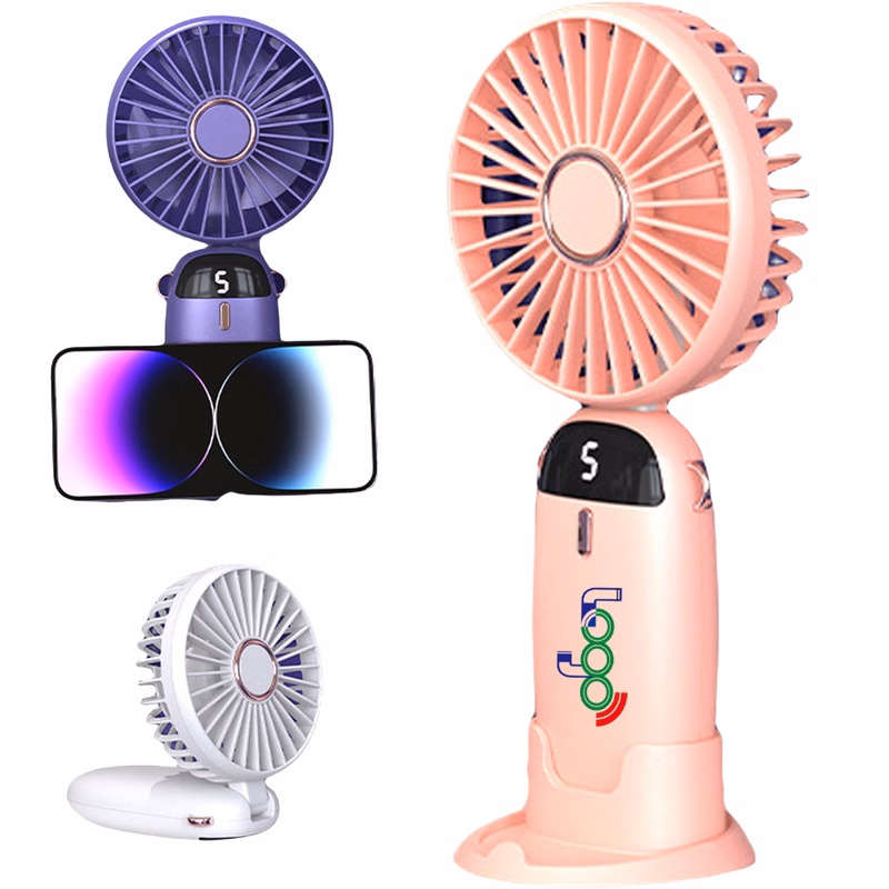 Portable Fans w/Mobile Phone Holder MOQ30