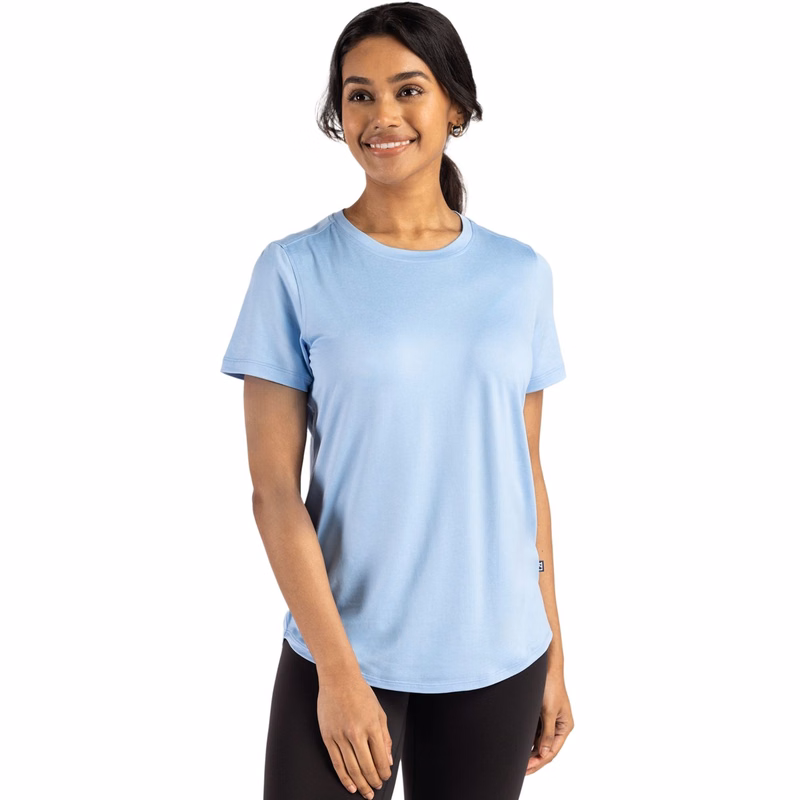 Cutter & Buck Coastline Recycled Double Peached Womens Short Sleeve Tee