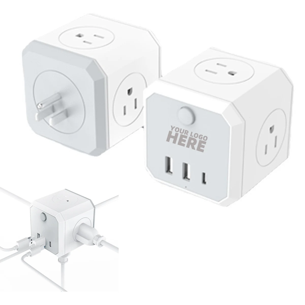 7 In 1 Cube Socket Adapter With Switch 1