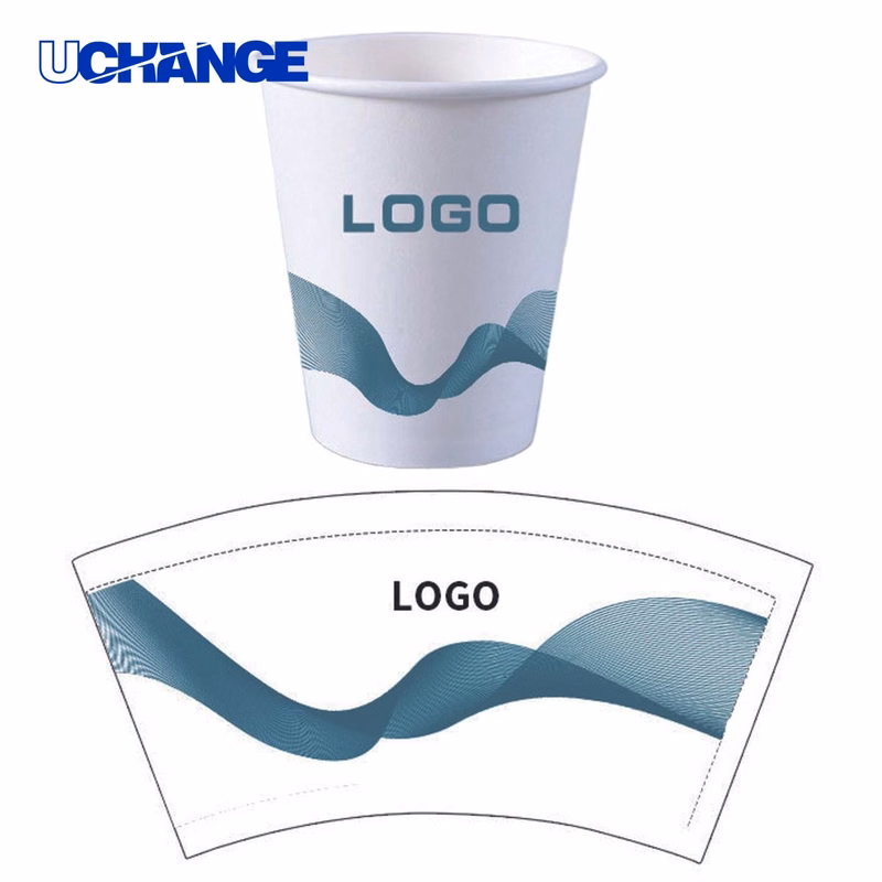 Disposable Paper Cup Container Full Color (8 OZ)