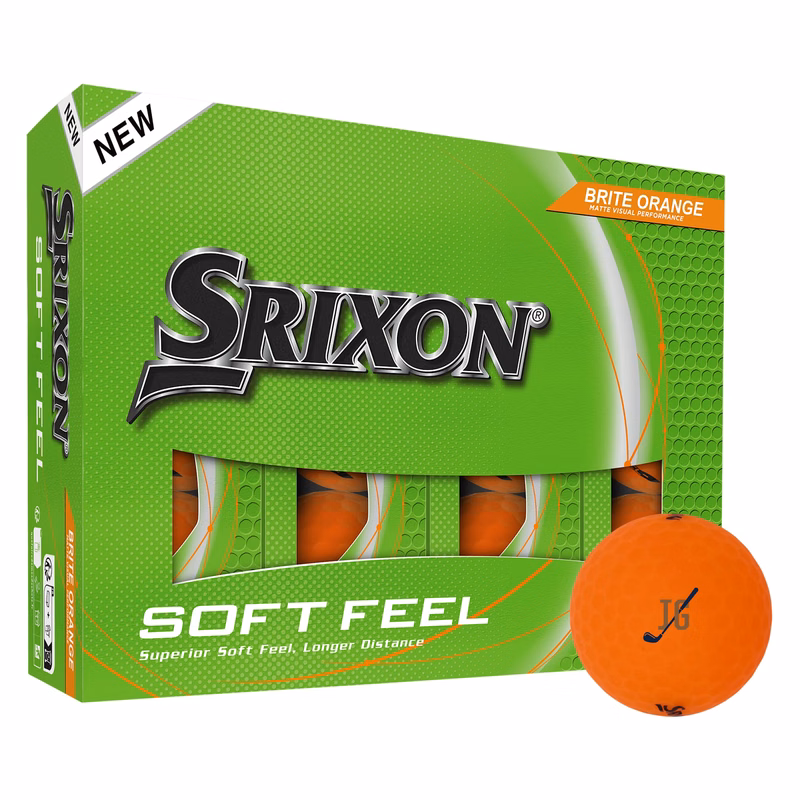 Srixon Soft Feel BRITE Golf Balls - 12 Pack