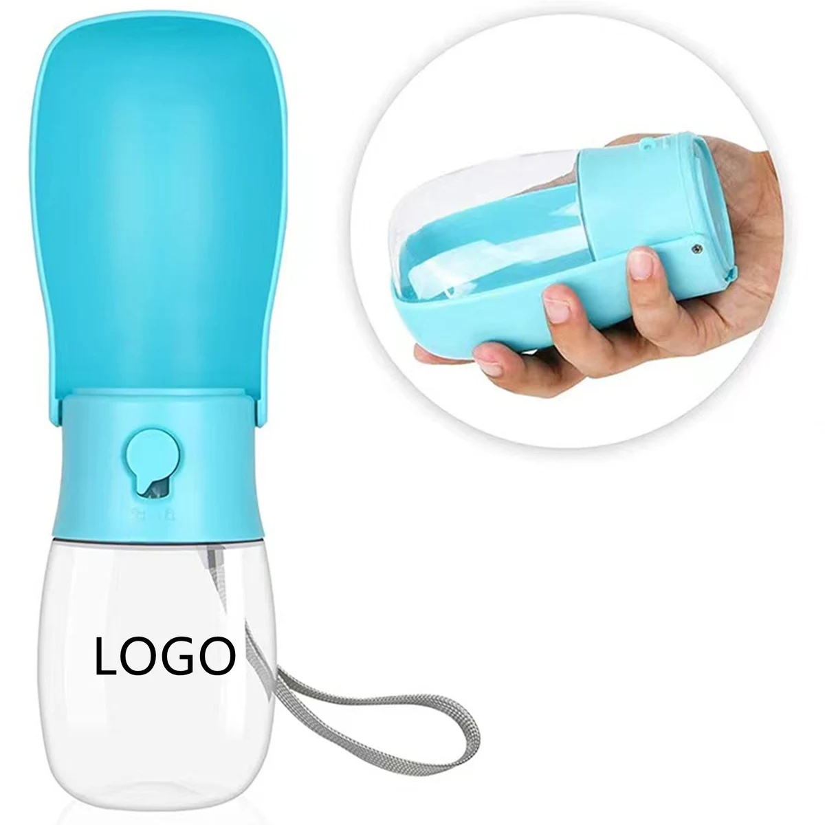 12 Oz Foldable Dog Water Bottle 1