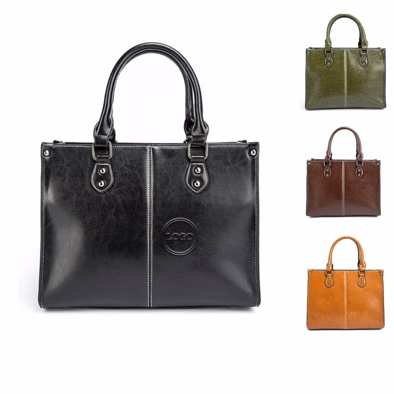 Vintage Vegan Leather Women's Laptop Bag