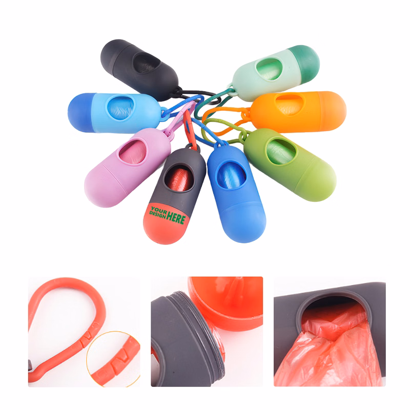 MOQ50 Portable Pet Waste Bag Dispenser with Clip