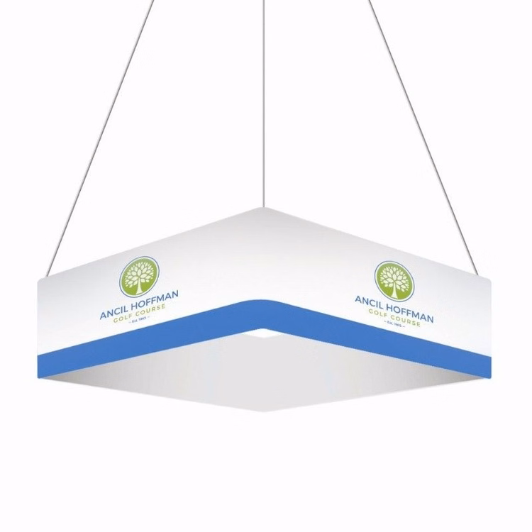 Square Hanging Sign Kit - 10'W x 2'H hanging banner display