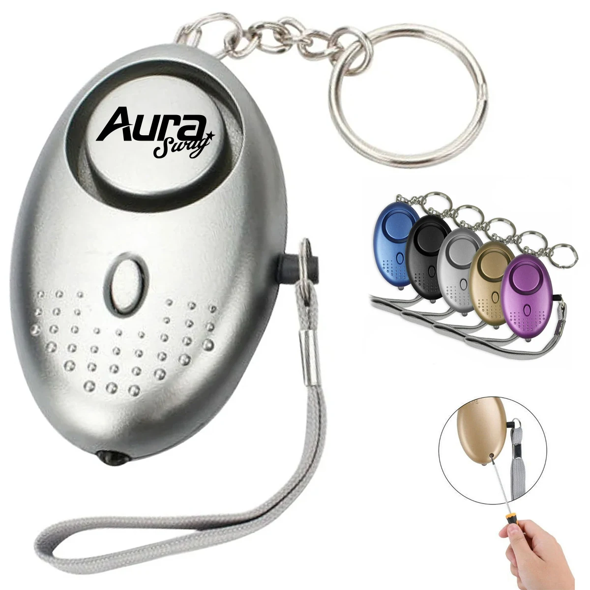 Personal Safety Alarm Keychain W/ Loud Siren and LED Light 1