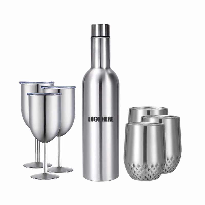 Wine Chiller Gift Set Vacuum-Insulated Water Bottle