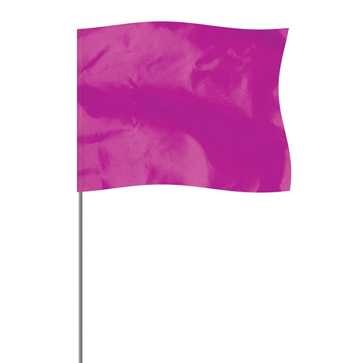Purple 4" x 5" Marker Flag on a 36" Wire 1
