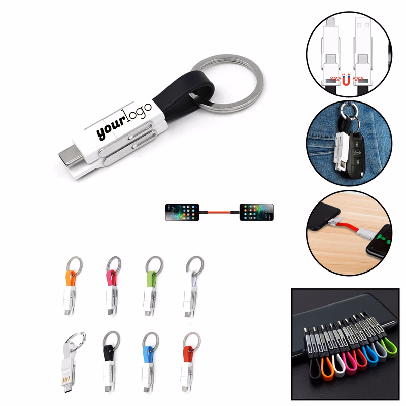 3in1 Keychain Magnetic USB Cable