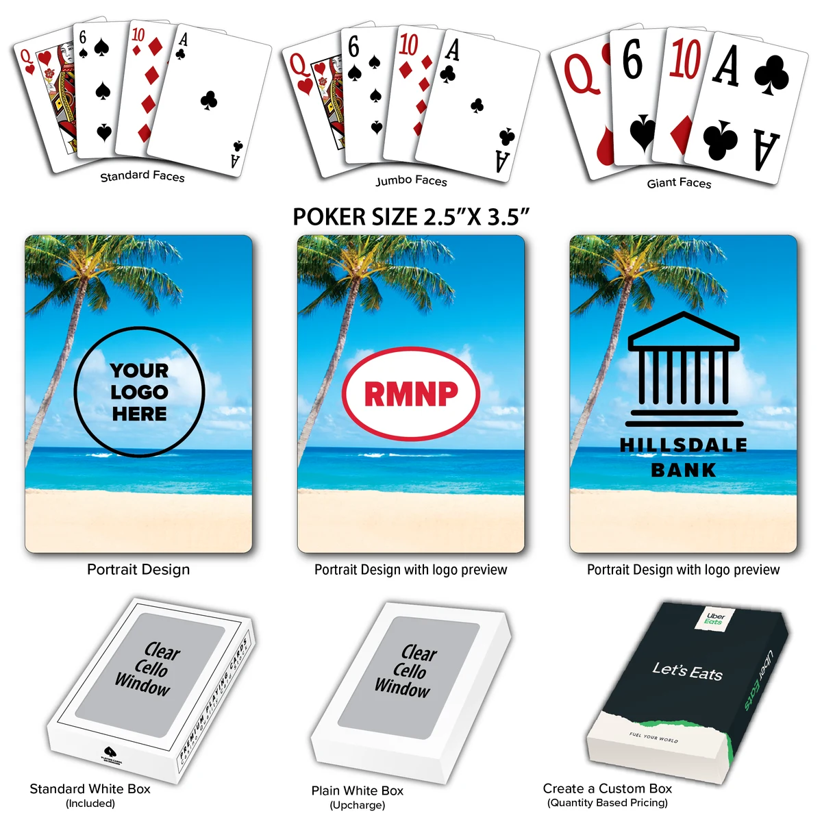 Beach Theme Poker Size Playing Cards 1