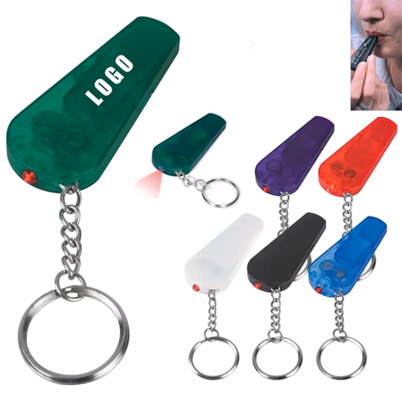 Whistle Led Light Keychain